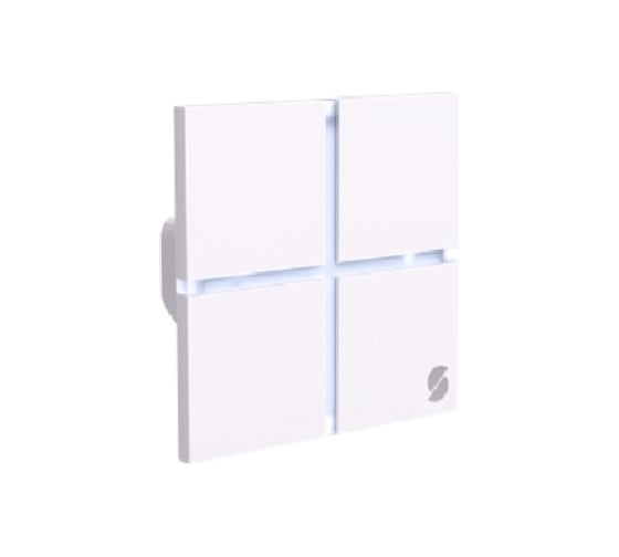 4 кнопочный выключатель SIBLING Люкс Powerlite-LS4W белый 00-00012905
