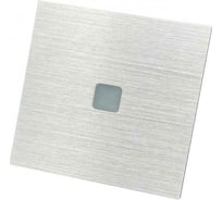 1 кнопочный выключатель SIBLING Люкс Powerlite-LS1S без 0 серебристый 00-00012926
