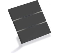 3 кнопочный выключатель SIBLING Люкс Powerlite-LS3B с 0 чёрный 00-00012910