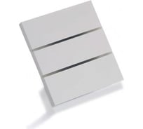 3 кнопочный выключатель SIBLING Люкс Powerlite-LS3S без 0 серебристый 00-00012912
