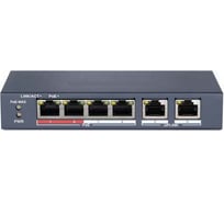 Интеллектуальный управляемый коммутатор HiWatch Ethernet, PoE DS-S604P УТ-00036484