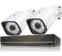 Готовый комплект видеонаблюдения IVUE AHD 4 Mpx для дачи на 2 камеры, шт, IVUE-4MP AHD-B2