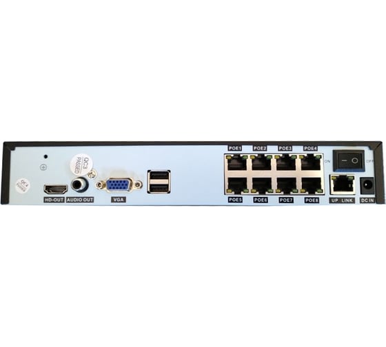 Комплект видеонаблюдения IVUE IP на 8 камер 3MPX для дома и офиса с микрофонами, набор, IVUE-1080P IPC-D8