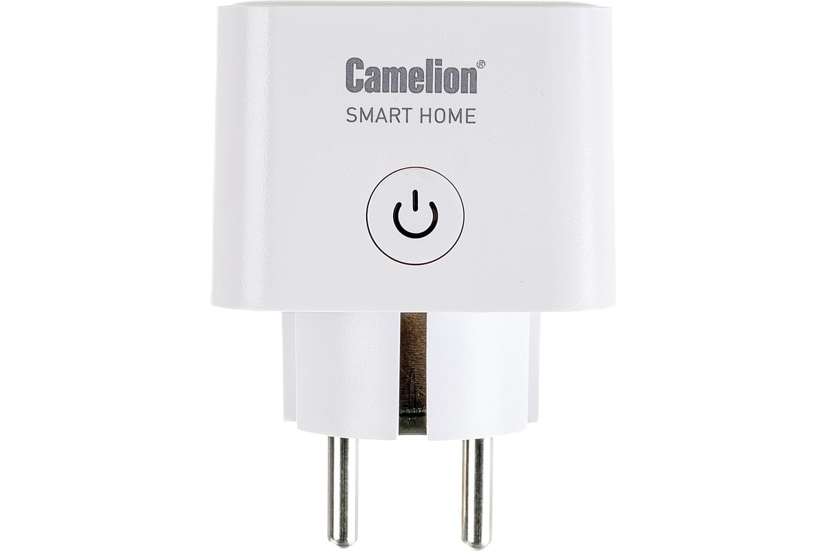 Одинарная розетка Camelion Smart Home BNS/SH-1/16A/WIFI 16A 3680В,  WiFi+Счетчик+Контроль 14503