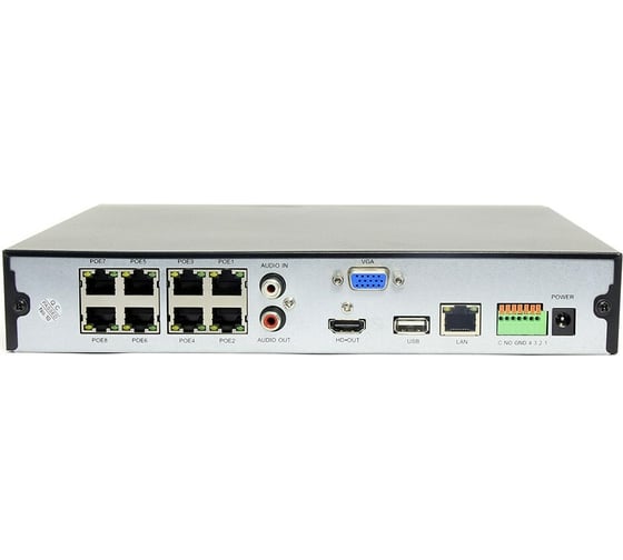 Сетевой IP видеорегистратор Amatek AR-N1642FP/8P с разрешением до 8 Мп 7000429