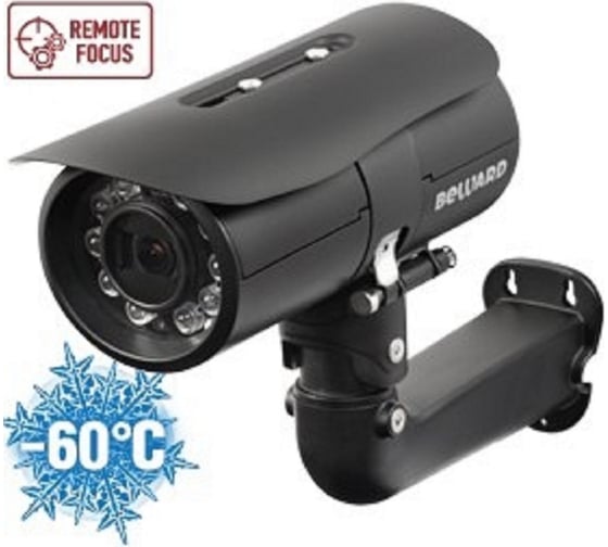Цилиндрическая уличная камера видеонаблюдения Beward B2520RZK IR Vario Black 00000007998