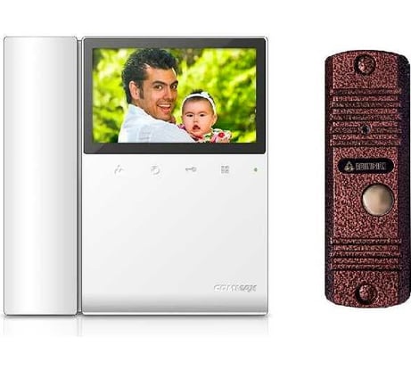 Комплект видеодомофона COMMAX CDV 43K/ AVC305 Медь CDV-43K(White/AVC305