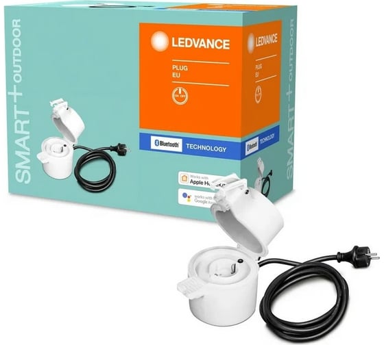 Умная розетка LEDVANCE SMART BT OUTDOOR PLUG EU 8X1 GF LEDV 4058075503106