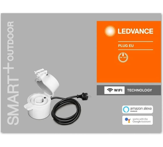 Умная розетка LEDVANCE SMART WIFI OUTDOOR PLUG EU 8X1 LEDV 4058075532120