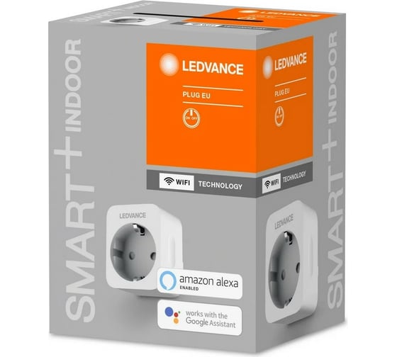 Умная розетка LEDVANCE SMART WIFI PLUG EU 4X1 LEDV 4058075537248