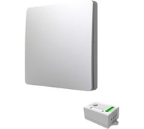 Умный беспроводной 1-клавишный выключатель GRITT Space серебристый комплект: 1 выключатель IP67, 1 радиореле 13115