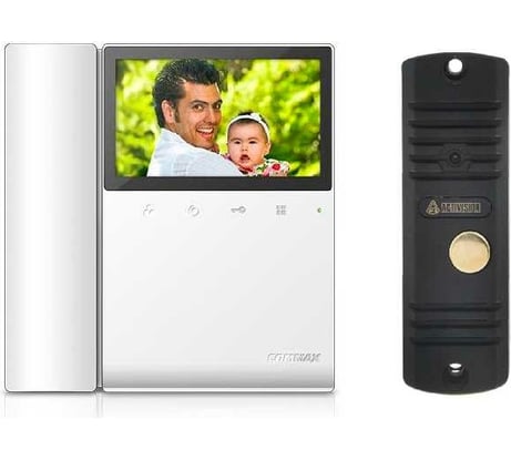 Комплект видеодомофона и вызывной панели COMMAX CDV-43K(White/AVC305B