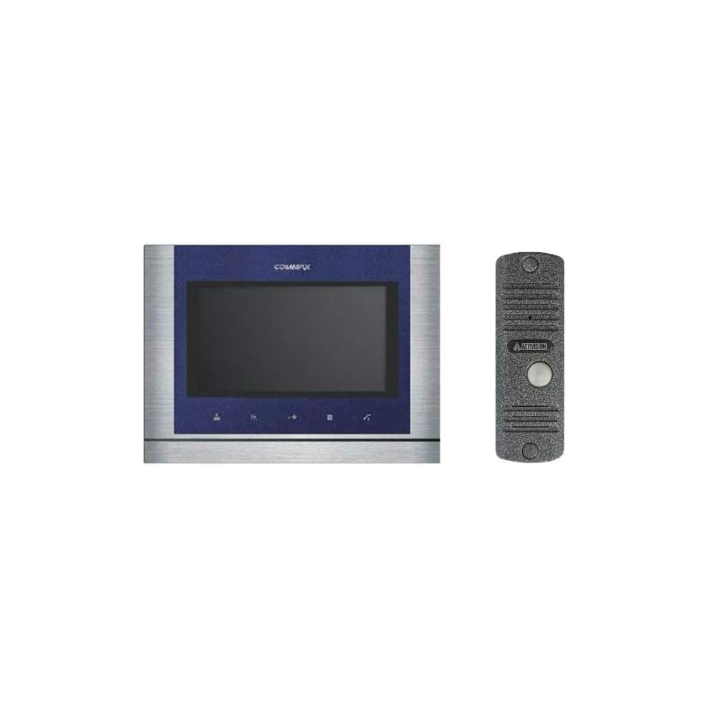 Комплект видеодомофона и вызывной панели COMMAX CDV-704MA(Blue)/AVC305S ...
