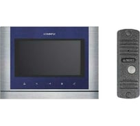 Комплект видеодомофона и вызывной панели COMMAX CDV-704MA(Blue)/AVC305S