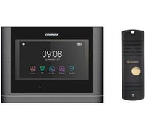 Комплект видеодомофона и вызывной панели COMMAX CDV-704MF(DarksilverBlackSmog)/AVC305B
