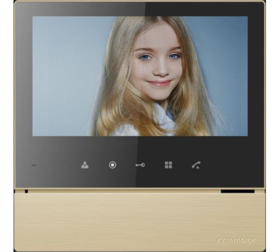 Комплект видеодомофона и вызывной панели COMMAX CDV-70H2(GoldBlackSmog)/AVC305B