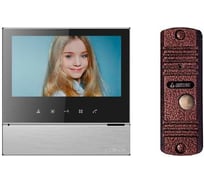 Комплект видеодомофона и вызывной панели COMMAX CDV-70H2(SilverBlackSmog)/AVC305