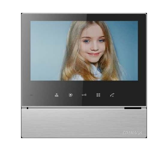 Комплект видеодомофона и вызывной панели COMMAX CDV-70H2(SilverBlackSmog)/AVC305B