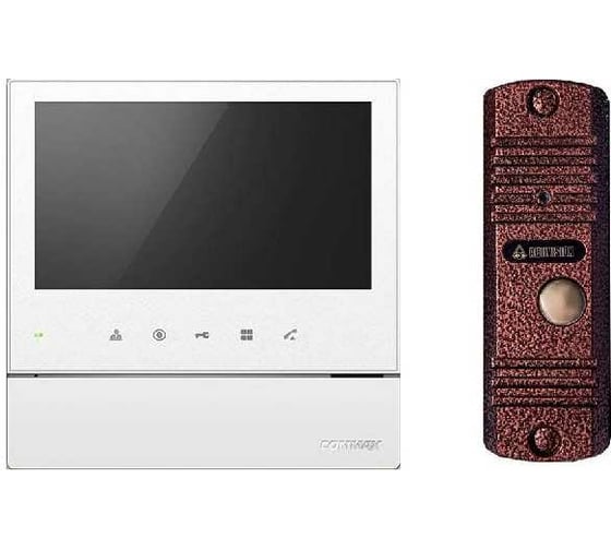 Комплект видеодомофона и вызывной панели COMMAX CDV-70H2(White)/AVC305