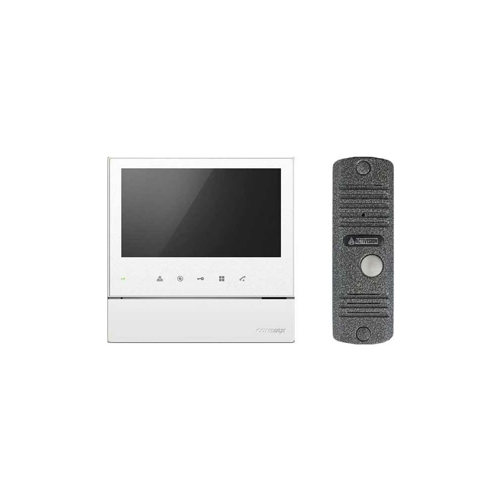 Комплект видеодомофона и вызывной панели COMMAX CDV-70H2(White)/AVC305S ...