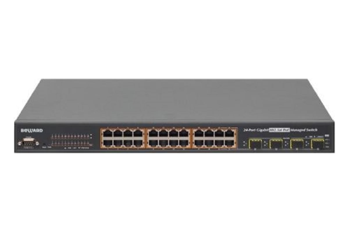 Управляемый коммутатор Beward 24 порта STW-02404HPF 00000000415 ...