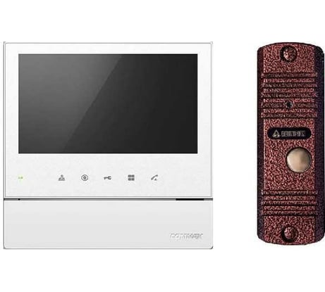 Комплект видеодомофона и вызывной панели COMMAX CDV-70HM2(White)/AVC305