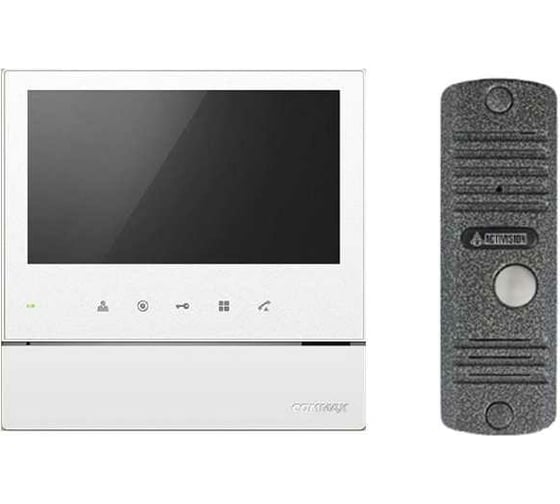 Комплект видеодомофона и вызывной панели COMMAX CDV-70HM2(White)/AVC305S