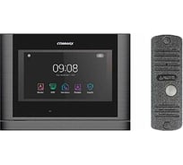 Комплект видеодомофона и вызывной панели COMMAX CDV-70MF(DarksilverBlackSmog)/AVC305S