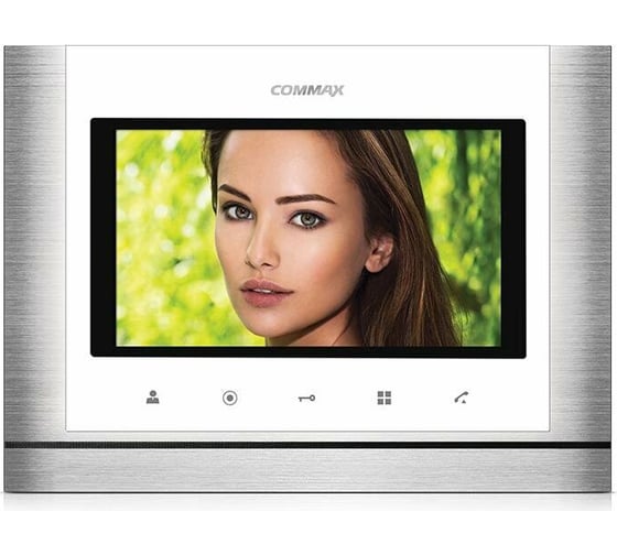 Комплект видеодомофона и вызывной панели COMMAX CDV-70M(WhiteMetalo)/AVC305B