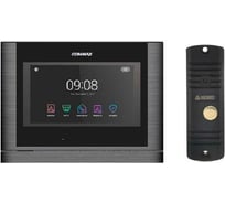 Комплект видеодомофона и вызывной панели COMMAX CMV-70MX(DarksilverBlackSmog)/AVC305B