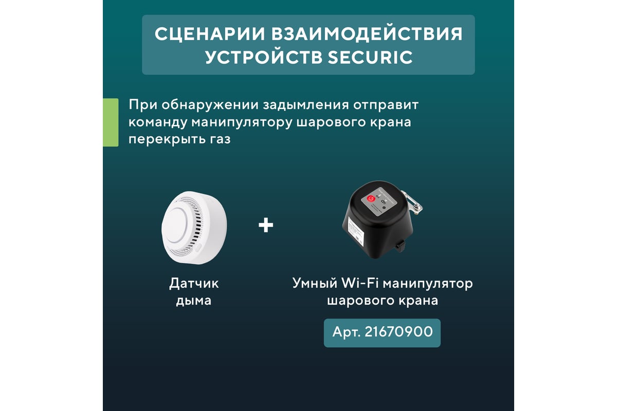 Wi-Fi пожарный дымовой извещатель SECURIC SEC-S-401W - выгодная цена ...