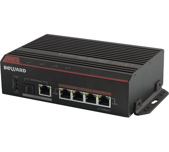 Неуправляемый коммутатор Beward 4 порта STP-411HP 00000003109