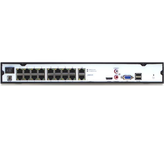 IP видеорегистратор PS-link 3116SP на 16 каналов с POE питанием и поддержкой 8Мп камер 3547