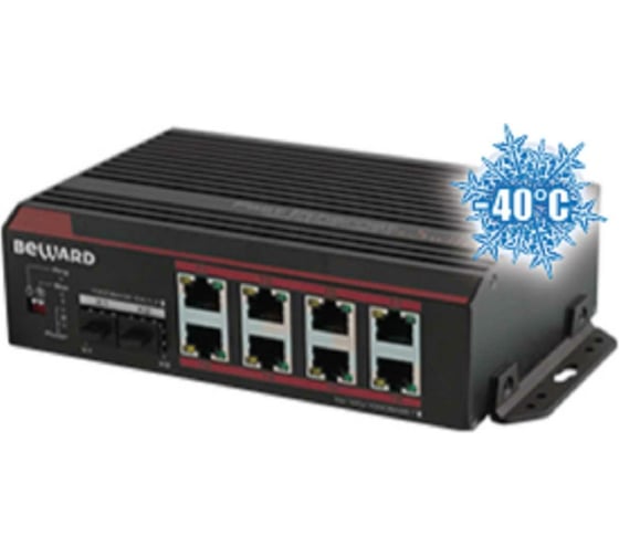 Неуправляемый коммутатор Beward 8 портовSTP-0802HP 00000007943
