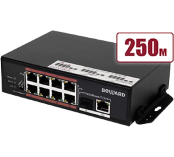Неуправляемый коммутатор Beward 8 портов STP-811HPS 00000007971