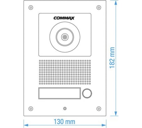 Вызывная видеопанель цветного видеодомофона COMMAX DRC 41UN DRC-41UN