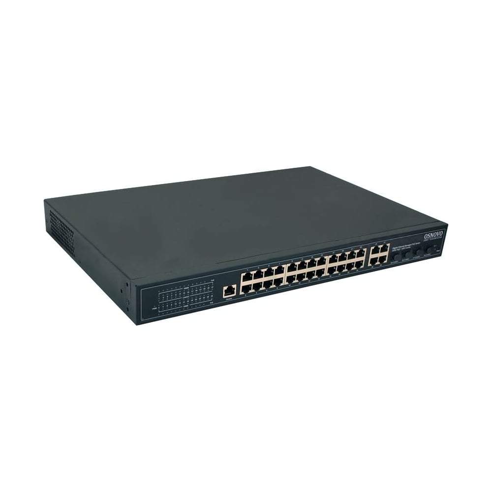 Управляемый L2 PoE коммутатор OSNOVO Ethernet, PoE SW-8244/L 400W УТ ...