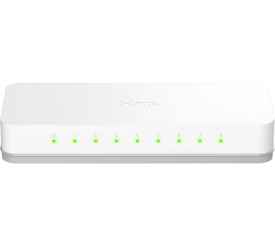 Неуправляемый коммутатор с 8 портами d-link 10/100Base-TX и функцией энергосбережения DES-1008C/B1A 1