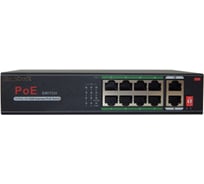 PoE коммутатор СomOnyx 8 PoE, 2 Uplink, c Watchdog и грозозащитой CO-SWP8C 200-019