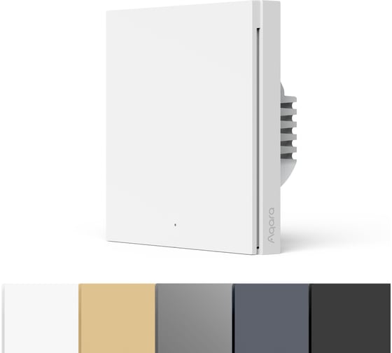 Умный выключатель AQARA одноклавишный с нейтралью Smart Wall WS-EUK03 00-01021725