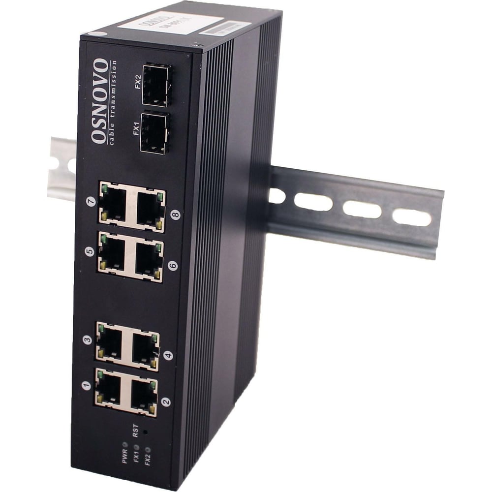 Промышленный PoE коммутатор OSNOVO Ethernet, PoE SW-8082/IC -0000000140 ...
