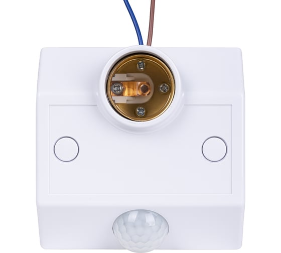 Датчик движения TDM ELECTRIC ДДСПт-01 60Вт, 10-300с, 6м, 3+Лк, 120сбоку+360сверху гр, IP20, SQ0324-0048