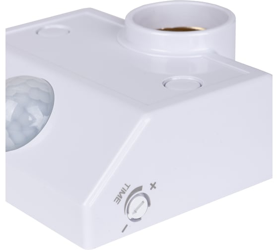 Датчик движения TDM ELECTRIC ДДСПт-01 60Вт, 10-300с, 6м, 3+Лк, 120сбоку+360сверху гр, IP20, SQ0324-0048
