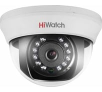 Внутренняя купольная HD-TVI камера HiWatch 1Мп с ИК-подсветкой до 20м DS-T101 2.8 mm 300607539