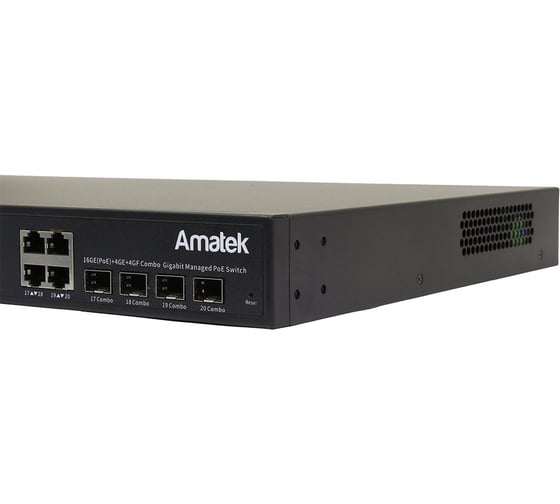 Управляемый L2+ коммутатор Amatek AN-SGM20P16A на 20 GE портов 7000681