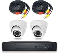 Комплект видеонаблюдения PS-link AHD 5Мп KIT-A502HD, 2 камеры для помещения 3017