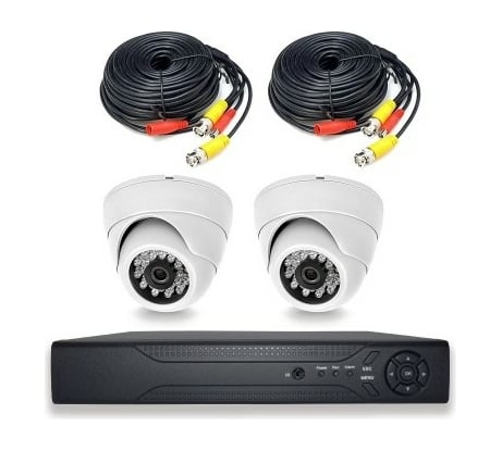 Комплект видеонаблюдения PS-link AHD 5Мп KIT-A502HD, 2 камеры для помещения 3017