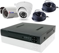 Комплект видеонаблюдения PS-link AHD 2Мп KIT-B202HD 1 камера для улицы 1 для помещения 2998
