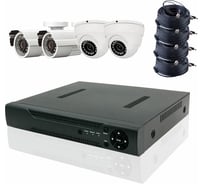 Комплект видеонаблюдения PS-link AHD KIT-B204HD 4 камеры 2Мп внутренние и уличные 3002