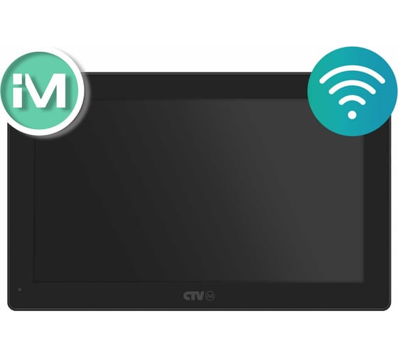 Монитор цветного видеодомофона CTV -iM Cloud 10 черный 4100164